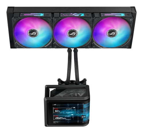Asus Rog Ryuo IV Slc 360 Argb Curved OLED display 360mm Aio Cooler - 90RC0151-B0EAY0 - image 7