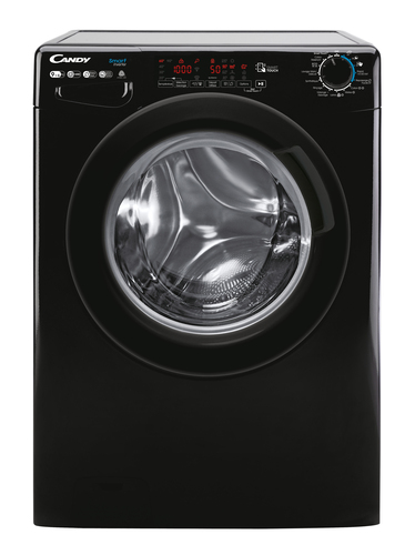 Candy Smart Inverter CSWS496TWMBBE-47 washer dryer Freestanding Front-load Black