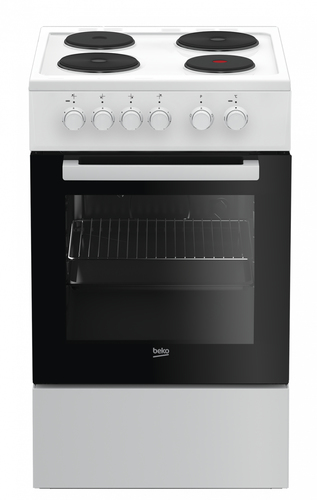 Beko FSS56000GW cooker Freestanding cooker Electric Sealed plate White