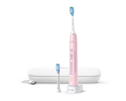 Philips HX9690/07 electric toothbrush Adult Sonic toothbrush Pink, White