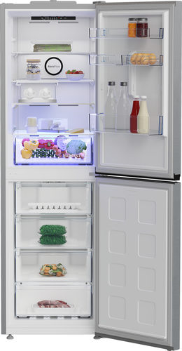 Beko CNG4692VPS 192cm 50/50 No Frost Fridge Freezer - Stainless Steel - E Rated, Stainless Steel - image 4