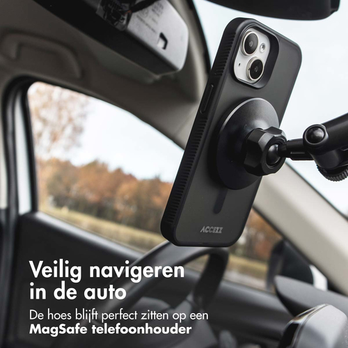 Accezz Rugged Frosted MagSafe Backcover voor Samsung Galaxy S25 Telefoonhoesje Zwart, afbeelding 9