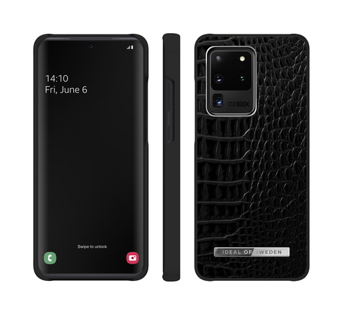 iDeal of Sweden Atelier Case Galaxy S20 Ultra Neo Noir Croco Silvr – image 2