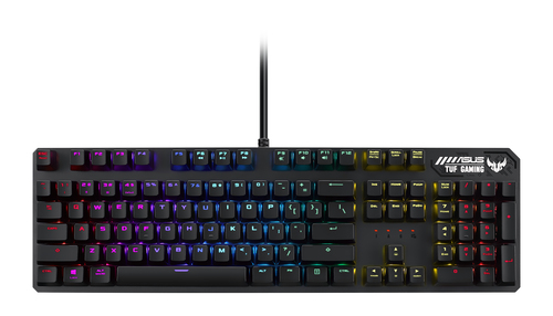 ASUS RA05 TUF GAMING K3/RD/US клавиатура Игровой USB Серый