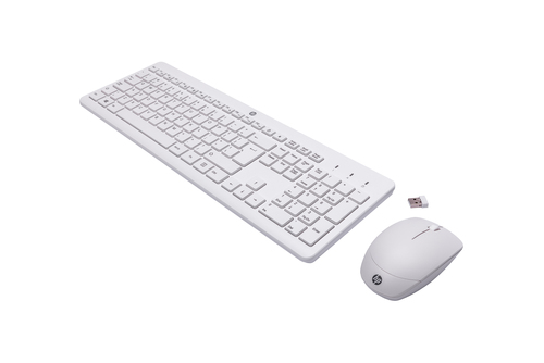 HP 230 Draadloos Toetsenbord en Muis Wit QWERTY, afbeelding 2