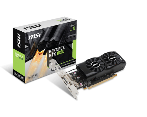 MSI GTX 1050 2GT LP видеокарта NVIDIA GeForce GTX 1050 2 GB GDDR5