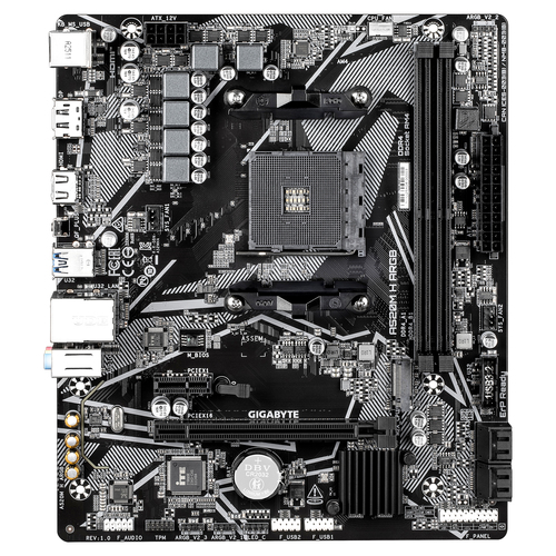 GIGABYTE A520M H ARGB Placa Base – Compatible con CPUs AMD Ryzen Serie 5000, hasta 5100 MHz DDR4 (OC), M.2 PCIe 3.0 x4, LAN 1 GbE, USB 3.2 Gen 1 imagen 2