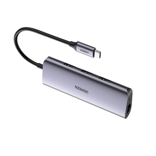 HUB UGREEN CM252 USB C A 3 PUERTOS USB 30/RJ45/MICRO USB 60718 - 60718