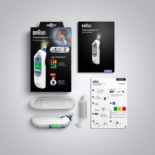 Braun IRT6525 ThermoScan 7+ Ear Thermometer with Night mode, New - image 7