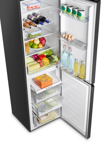 Hisense RB327N4BBE 50/50 Fridge Freezer - Black & Steel, Black - image 5