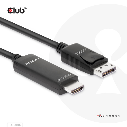 Club 3D DisplayPort 1.4 naar HDMI kabel, afbeelding 2