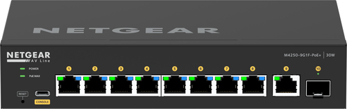 NETGEAR 10PT M4250-9G1F-POE+ Switch