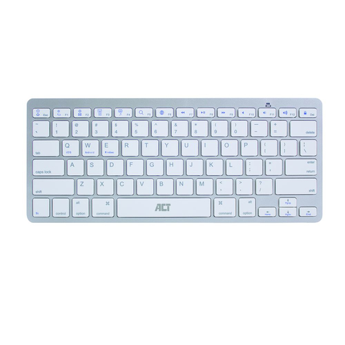 ACT AC5605 Portable Toetsenbord Draadloos Wit Azerty Belgisch