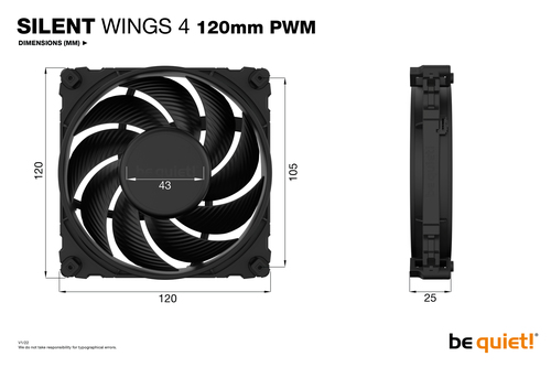 be quiet! Silent Wings 4 120mm Pwm Case Fan - image 5