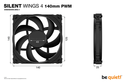 BeQuiet BL096 Silent Wings 4 PC fan Black 140x25x140 mm - image 5