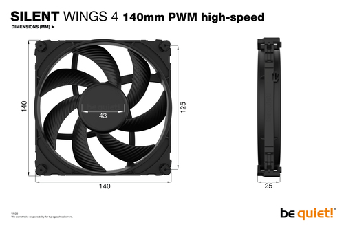 be quiet! Silent Wings 4 140mm Pwm high-speed 6-Pole Fan Motor Technology 4-pin Pwm PC Fan - image 5