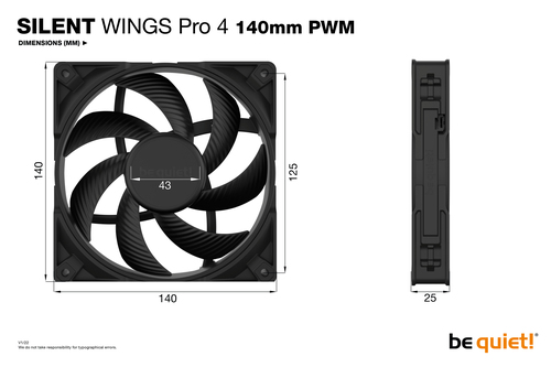 be quiet! Silent Wings Pro 4 PWM case fan, afbeelding 6
