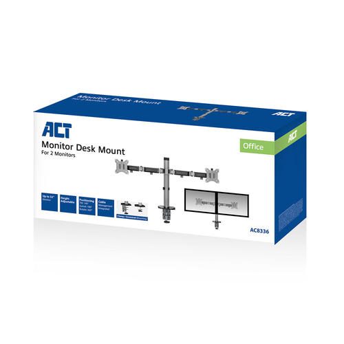 ACT Connectivity Monitorarm office, 2 schermen, afbeelding 9