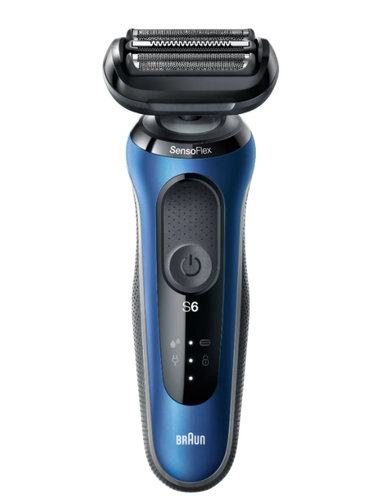 Braun Series 6 61-B4500cs Sietiņa skuveklis Trimmeris Melns, Zils