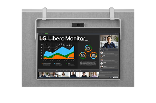 27 LG LIBERO MONITOR, 2560X1440, 16:9 IPS, USB-C, HDMI 2.0, WEBCAM