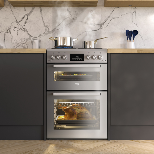 Beko Pro FDG6272TCSM 60 cm Gas Cooker - Silver Mirror, Silver/Grey - image 8