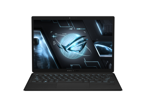 ASUS ROG Flow Z13 GZ301VU-MU008W-Gaming Intel® Core™ i9 i9-13900H Гибрид (2-в-1) 34 cm (13.4") Сенсорный экран WQXGA 16 GB LPDDR5-SDRAM 1 TB Твердотельный накопитель (SSD) NVIDIA GeForce RTX 4050 Wi-Fi 6E (802.11ax) Windows 11 Home Черный