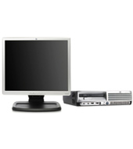 HP Compaq dc7600 Ultra Slim Desktop PC (RC060ET) and 19" Monitor