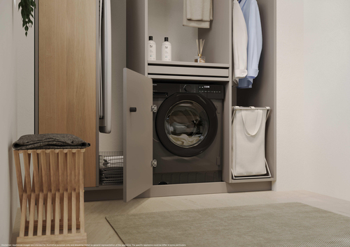 Haier Series 6 BHA6S696M6DB9R80 Wifi Connected Integrated 9Kg/6Kg Washer Dryer with 1600 rpm - Graphite - D Rated [Wash&Dry], A Rated [Wash Only], Silver - image 4