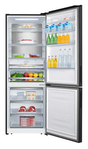 Hisense RB645N4BFE 200cm 60/40 Total No Frost Fridge Freezer - Black / Stainless Steel - E Rated, Black - image 5