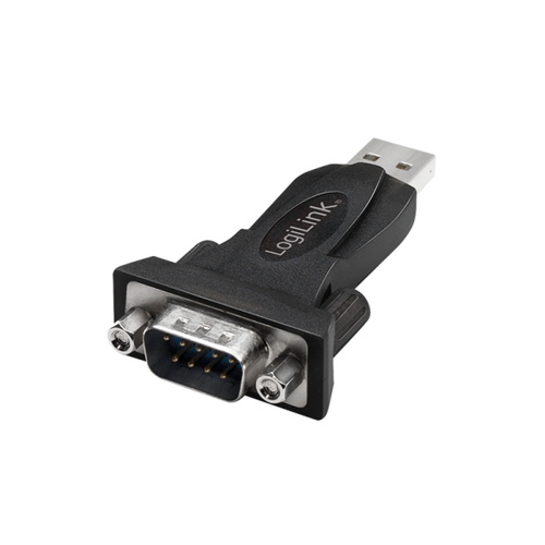Adap Logilink USB 2.0 to DB9 Serial Adapter Win 11, Black