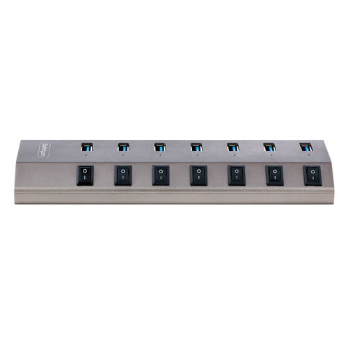 StarTech.com 7-Port Self-Powered USB-C Hub with Individual OnOff Switches, USB 3.0 5Gbps Expansion Hub wPower Supply, DesktopLaptop USB-C to USB-A, afbeelding 3