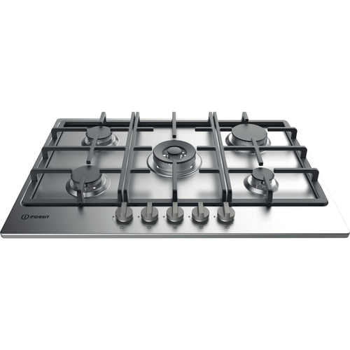 Indesit THP 751 W/IX/I Nerūsējošs tērauds Iebūvēts 75 cm Gāzes 5 zone(s)