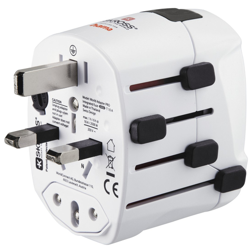 Hama Wereldreisadapter World Travel Pro, 3-polig Wifi adapter Wit, afbeelding 7