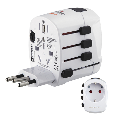Hama Wereldreisadapter World Travel Pro, 3-polig Wifi adapter Wit, afbeelding 4