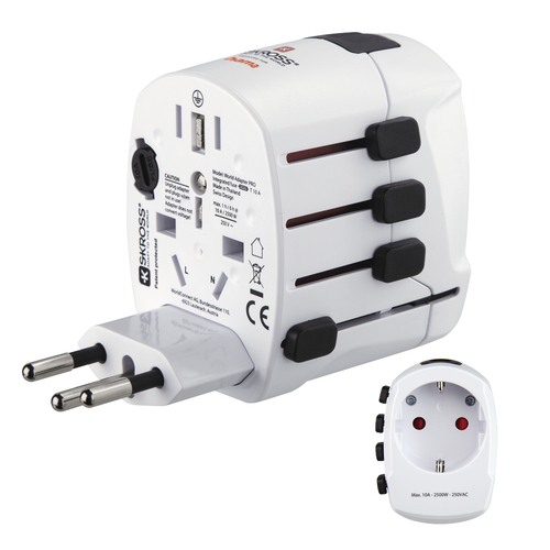 Hama Wereldreisadapter World Travel Pro, 3-polig Wifi adapter Wit, afbeelding 5