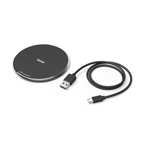 Hama Draadloze oplader QI-FC10, 10W Oplader Zwart, afbeelding 2