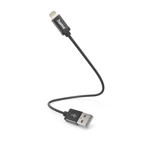 USBA TO LIGHTNING CHARGE CABL 0.2M