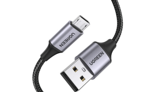 60148 CABLE UGREEN CARGA RAPIDA USB 20A/MICRO USB 2M 60148