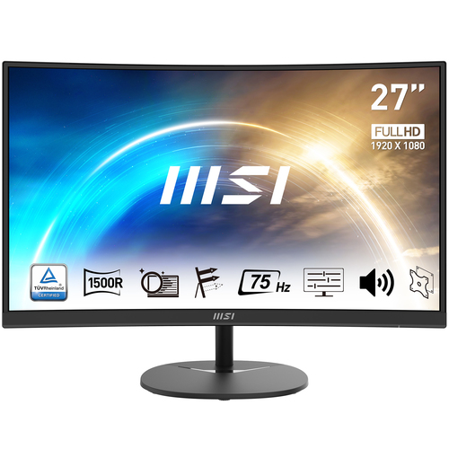 PRO MP271CA MONITOR MSI PRO 27P CURVO 75HZ FULL HD 1920X1080 5MS 1DP 1HDMI PRO MP271CA