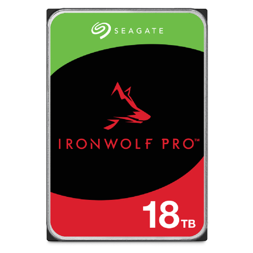 DISCO DURO INTERNO SEAGATE IRONWOLF PRO 18TB 35 ESCRITORIO SATA3 6GB/S 256MB 7200RPM 24X7 HOT-PLUG NAS SIN LIMITE DE BAHIAS ST18000NT001 - ST18000NT001