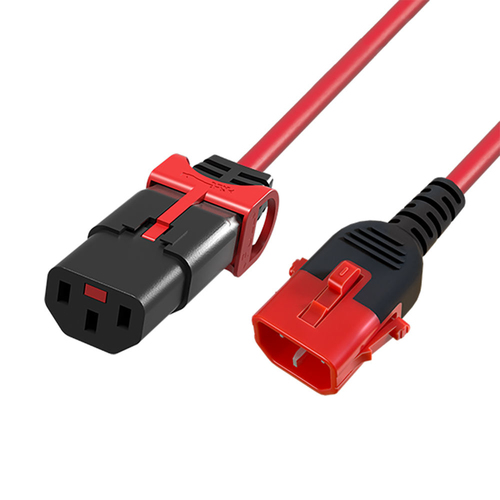 POWERCORD C13SL+-C14L RD 1.00M. 1 stk