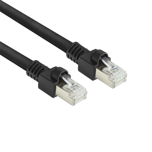 CAT7 S/FTP PUR BLACK 10.00M. 1 stk