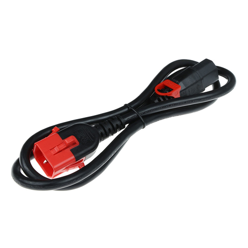 ACT Netsnoer C13 IEC Lock+ - C14 IEC Lock Dual Locking zwart 0,5 m, PC3600, afbeelding 2