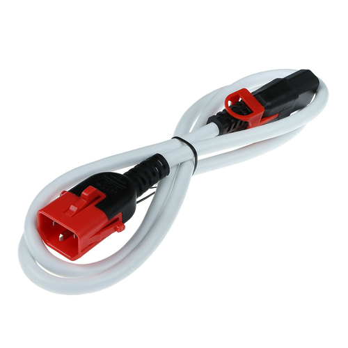 POWERCORD C13SL+-C14L WH 0.50M. 1 stk, afbeelding 2