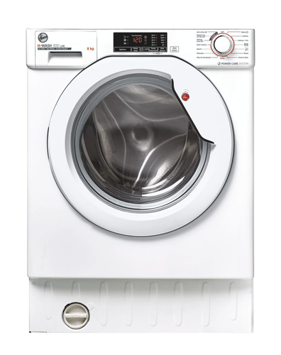 Hoover H-WASH 300 LITE HBWS 58D1AE-80 pesumasin Eest täidetav 8 kg 1500 RPM Valge