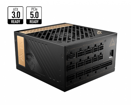 MEG AI1300P PCIE5 PSU MSI 1300W MEG Ai1300P PCIE5 80 PLUS PLATINUM FULL MODULAR MEG AI1300P PCIE5