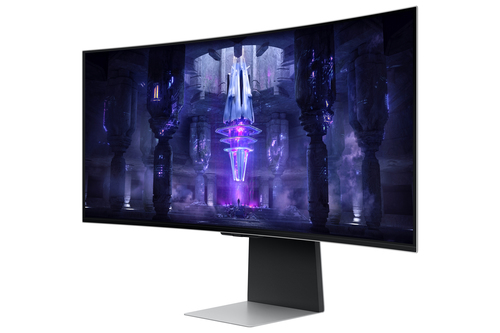 Samsung Odyssey G8 OLED 34" Quad HD Curved Gaming Monitor 175Hz in Silver - Silver - image 6