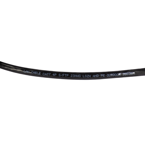 Logilink Erdverlegekabel S/FTP Cat7 AWG23 1000MHz schw. 100m, afbeelding 3