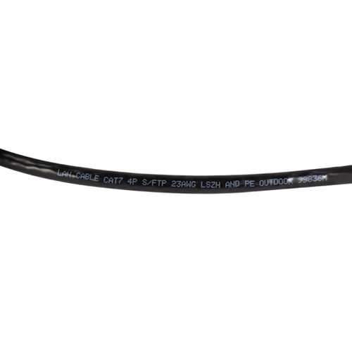 Logilink Erdverlegekabel S/FTP Cat7 AWG23 1000MHz schw. 50m, afbeelding 3