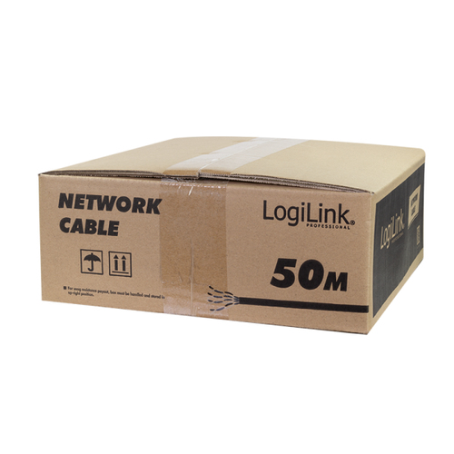 Logilink Erdverlegekabel S/FTP Cat7 AWG23 1000MHz schw. 50m, afbeelding 4